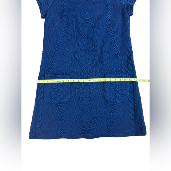 Amada Uprichard Blue Textured Mini A Line Dress size M - Picture 7 of 10